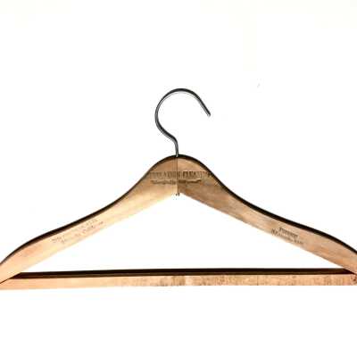 Wooden hanger advertising Revelation Cleaners, prior 1970