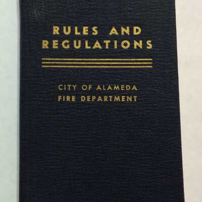 Fire Department Booklet of Rules, 1948