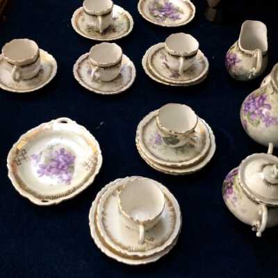 Child's tea set of Anne M. Macdonald, early 1900s