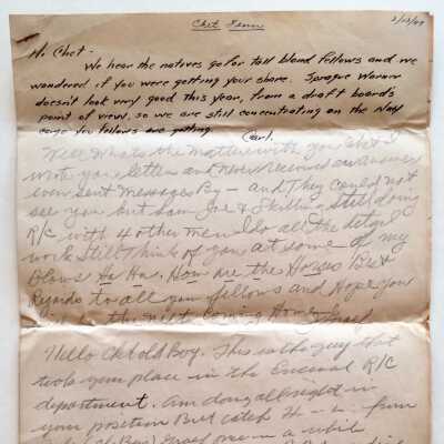 Correspondence of Chester Fenn, c. 1950s