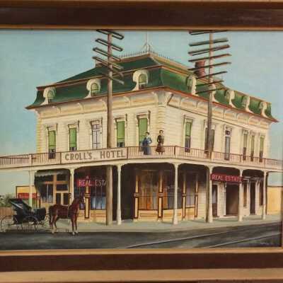 Painting of Croll's Hotel, 1984