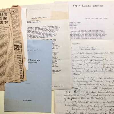 Documents relating to Police Chief E. O. Heinrich, 1917-1918