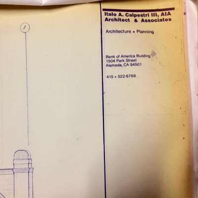 B Architect details: Italo A. Calpestri III