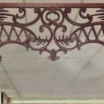 Rococo fretwork spandrel from Meyers House, 1897