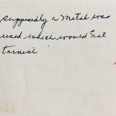 Reverse of note