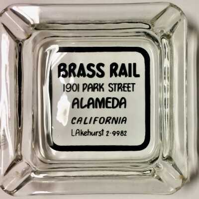 Ashtray advertising 'Brass Rail', Park Street, prior to 1969