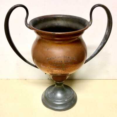 Santa Cruz Beach Co. Ocean Race Trophy of the Stone Boat Yard, 1908