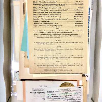 Miscellaneous papers from the Nancy Martin estate, prior 2017