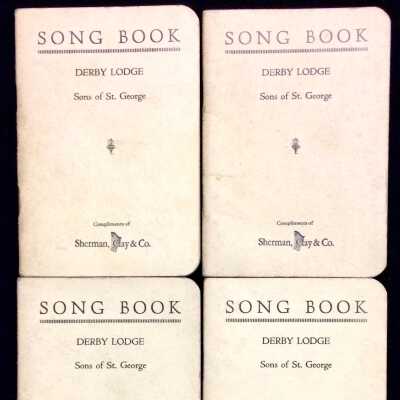 Song book, Derby Lodge, Sons of Saint George, prior 2007