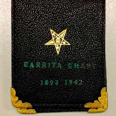Souvenir Notepad with imitation leather cover from the Carita Chapter, 1942