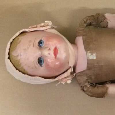 Martha Chase Stockinet Doll and baby clothing, 1910