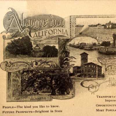 Multi-view postcard, incl., between 1901 and 1906