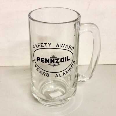 Pennzoil Glass 5 year safety award mug, c. 2010