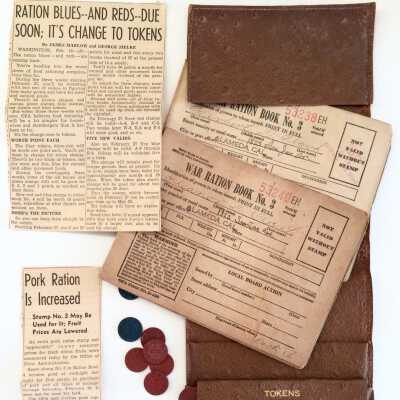 War Ration book No. 3, issued to Eleanor D. Clark, 1941-1945
