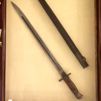 Bayonet and Scabbard of Truman Davies, c. 1941-1945