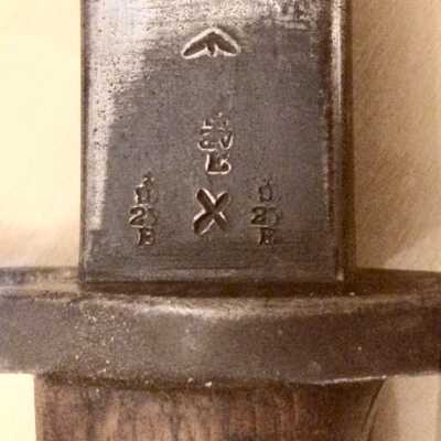 Marks at bottom of blade