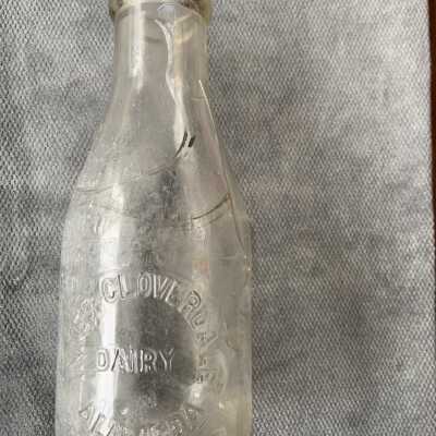 Quart Milk bottle from Innes-Cloverdale Dairy, prior 2018