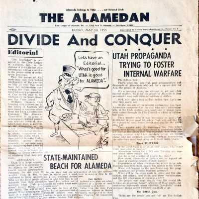 'The Alamedan', produced by the Civic League of alameda, Inc, 1955
