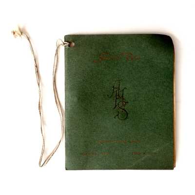 Dance Program, Senior Ball, Alameda High School Class of June 1901