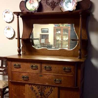 Oak sideboard of the Fenn family, c. 1890s