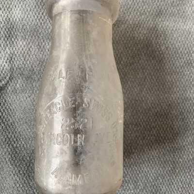 Golden Eagle Swiss Dairy Milk Bottle from the Alameda Dump, 1900s