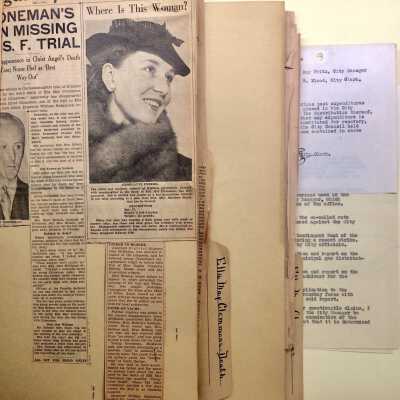 Papers about the suspicious death of Ella May Clemmons, 1935-1936