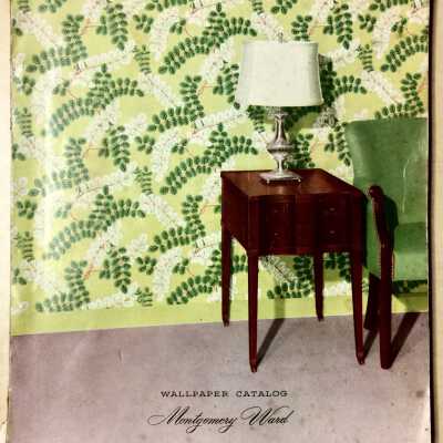 Montgomery-Ward walpaper catalog, c. 1954