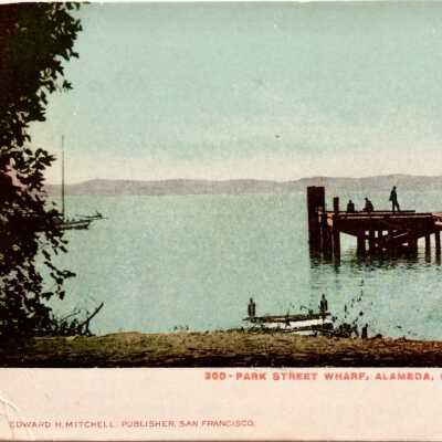 Postcard Park Street Wharf, c. 1906