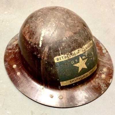 Bethlehem Shipyard safety helmet, before 1950