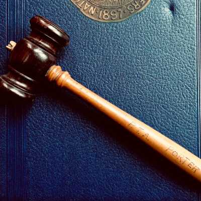 Porter School PTA gavel, prior to 1970s