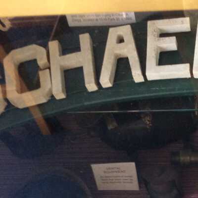 Schaeffer's grocery store sign, 1900