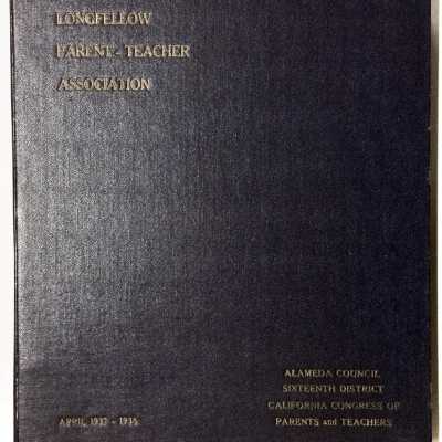 Scrapbook relating to Longfellow School PTA, 1937-1938