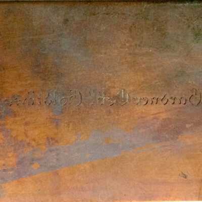 Engraved printer's plate of Gardner C. Goldthwaite, c. 1921
