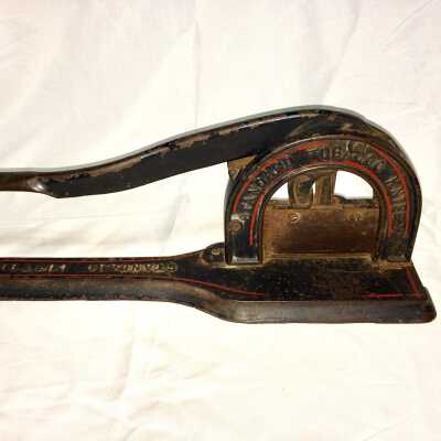 Oliver Zingg's Plug tobacco cutter, 1889