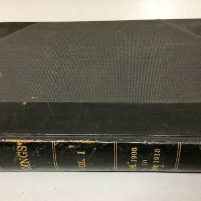 Bound Editions of 'Doings' of the Elks Club (BPOE), 1908-1918