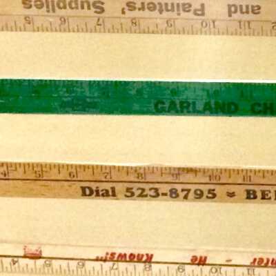 Yardstick advertising Garland Chevrolet, prior to 1964