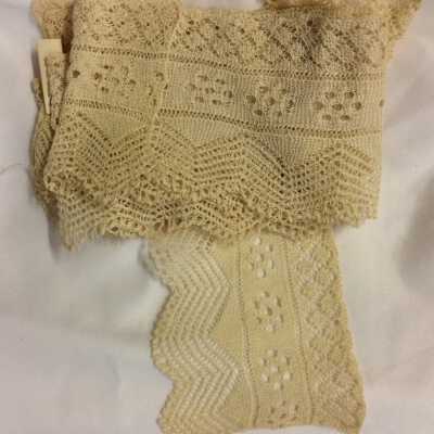 Hand crocheted ivory lace of the Meyers family, early 1900s