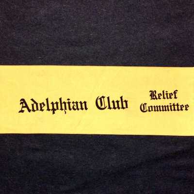 Adelphian Club Relief Committee ribbon of Mrs. Teller, 1906
