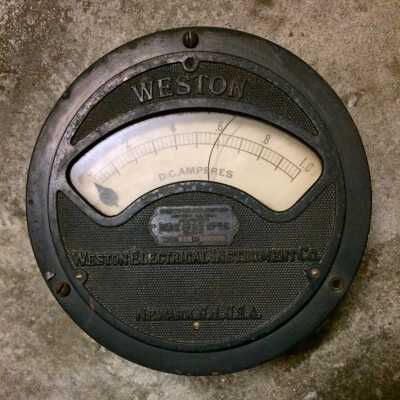 Weston Electrical Instrument Co electrical meter, after 1903