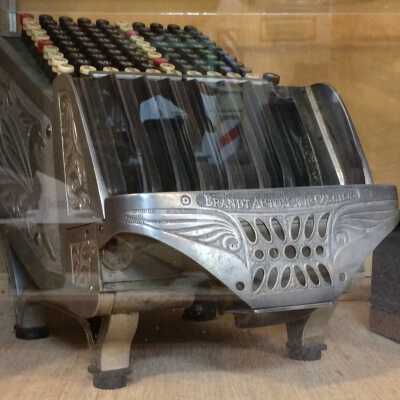 Brandt Cashier Co. change machine from City Hall, c. 1920s