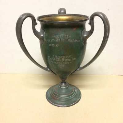 Mile Race, Santa Cruz, First Prize Trophy of Lester Stone, 1908