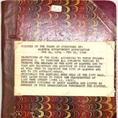 Minutes of Board of Directors, Alameda Advancement Association, 1904-1906