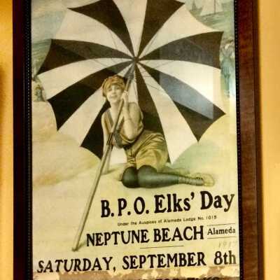 Poster Elks' Day at Neptune Beach, c. 1917