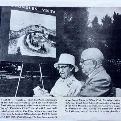 Newspaper clippings about anniversary East Bay Regional Park District, 1933