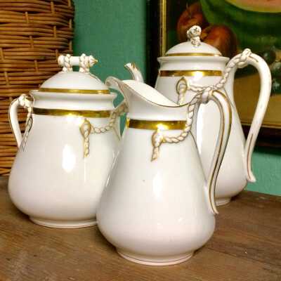 Haviland Limoges coffee set of the Phillips family, c. 1880s