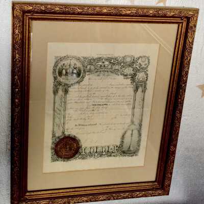 Certificate Withdrawal Odd Fellows, Eureka Lodge No. 22, 1885