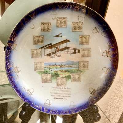 Advertising Calendar plate John Reardon, Groceries & Provisions, 1912