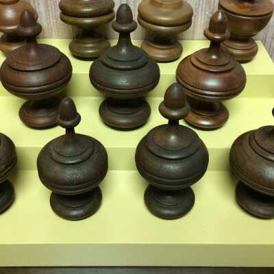 Finials from the Dwinelle home, 1272 Weber Street, c. 1890