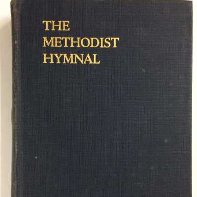 Hymnal from burned-down Methodist Church, c. 1939