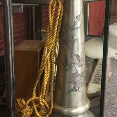 Whidden Hose Co. No. 2 Silver Plated Engraved Megaphone, 1882